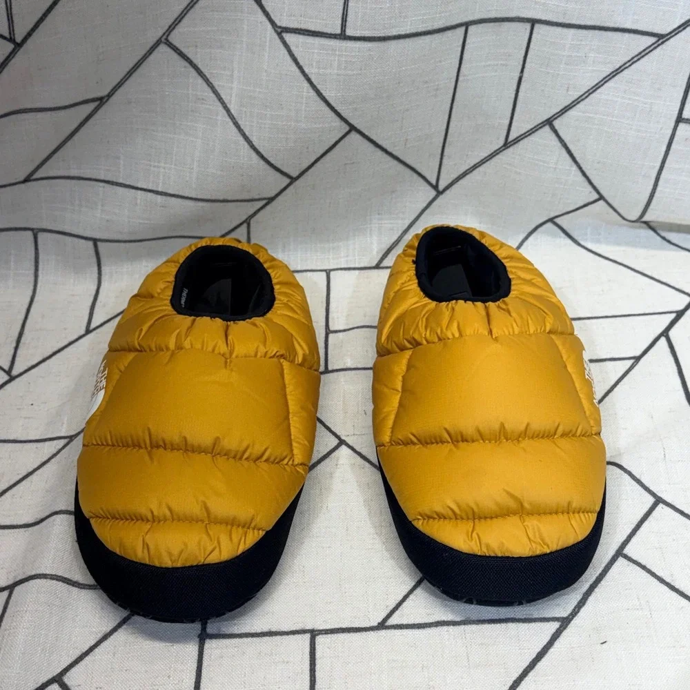 The‎ North Face ThermoBall Traction Mule V Yellow Puffer Slippers Mens M 7-9